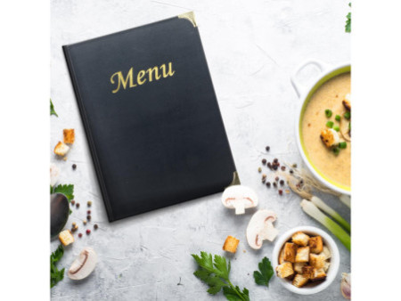 Securit Protège-menus BASIC, A5, noir