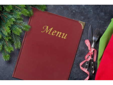 Securit Protège-menus BASIC, A5, bordeaux