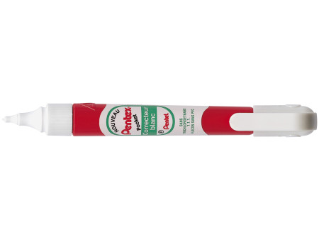Pentel Stylo correcteur Pentex Pocket ZLC21W, blanc