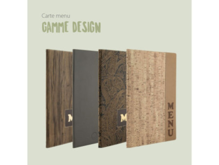 Securit Protège-menus DESIGN CORK, A4, beige