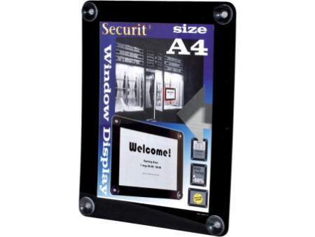 Securit Porte-affiches, A4, noir