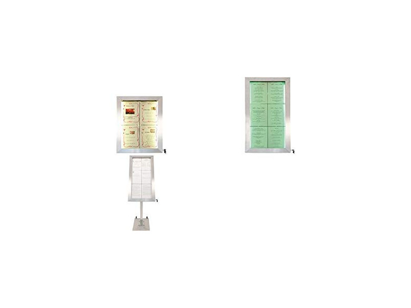 Securit Base pour vitrine d'affichage STAINLESS STELL