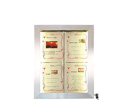 Securit Base pour vitrine d'affichage STAINLESS STELL