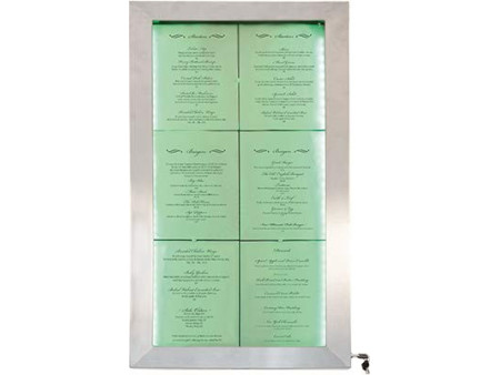 Securit Base pour vitrine d'affichage STAINLESS STELL