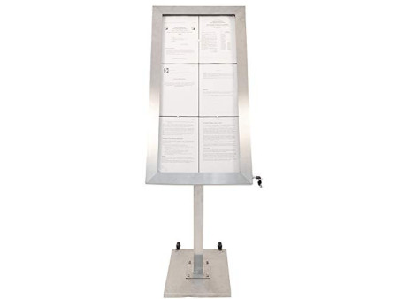 Securit Base pour vitrine d'affichage STAINLESS STELL