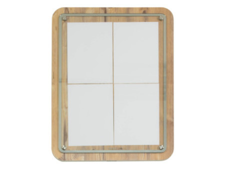 Securit Vitrine d'affichage GLASS STAR, 4 feuilles A4, chêne