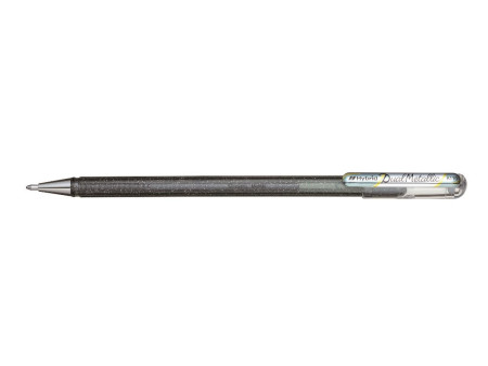 Pentel Hybrid Stylo roller encre gel 'Dual Pen', argent