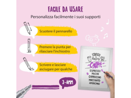 Securit Feutre-craie ORIGINAL MEDIUM, violet