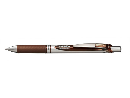 Pentel Stylo roller encre gel Energel BL77, marron
