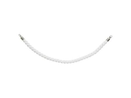 Securit Corde pour poteau d'accueil CLASSIC, blanc / chrome