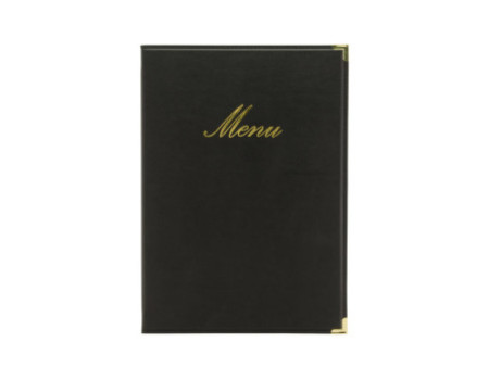 Securit Protège-menus CLASSIC, A4, noir
