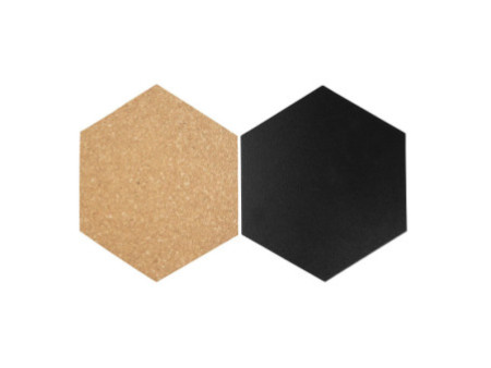 Securit Ardoise & tableau en liège SILHOUETTE 'Hexagon'