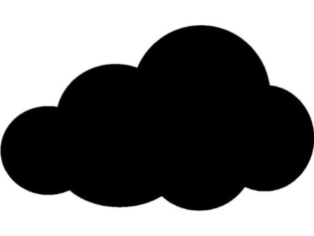Securit Ardoise murale SILHOUETTE 'Nuage'