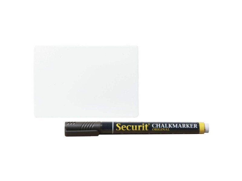 Securit Ardoise A8, blanc, kit de 20