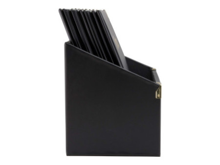 Securit Protège-menus BASIC dans une boîte de 10, A4, noir