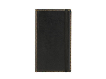 Securit Pochette pour additions WOOD, en cuir et bois, noir