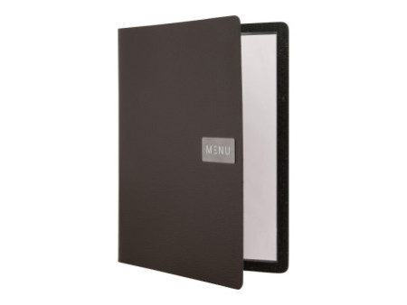 Securit Protège-menus ROYAL, A4, en cuir, rouge
