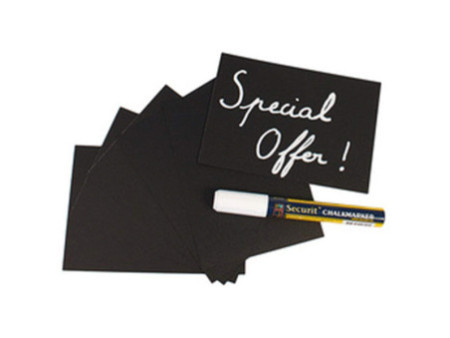 Securit Support CLIP pour ardoise, noir