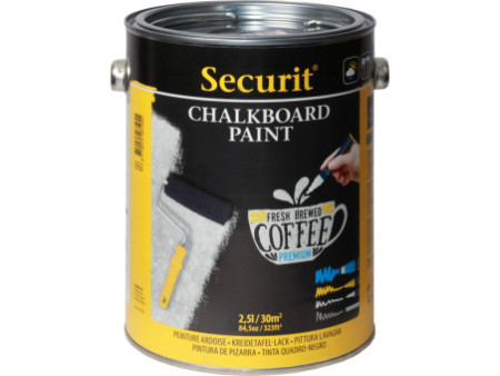 Securit Vernis pour tableau PAINT, 2,5 litres, noir