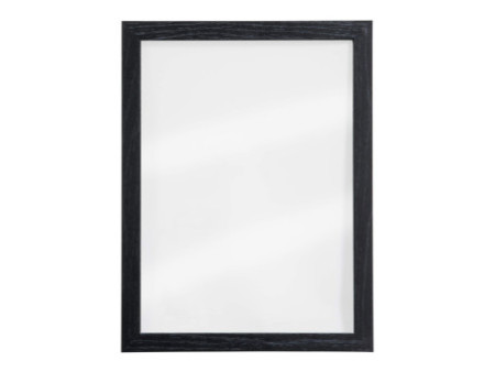 Securit Ardoise murale WOODY, en verre, cadre bois, noir