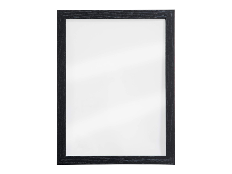 Securit Ardoise murale WOODY, en verre, cadre bois, noir