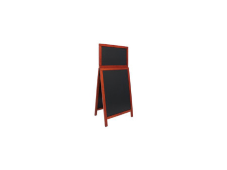 Securit Panneau trottoir DELUXE Top Board, couleur acajou