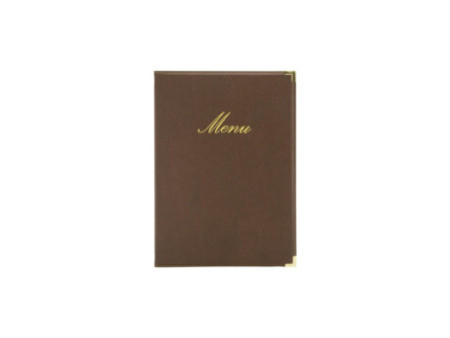 Securit Protège-menus CLASSIC, A4, marron