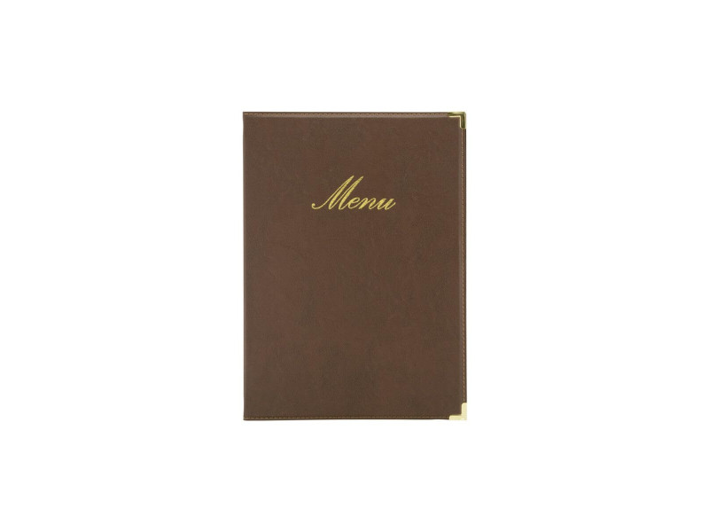 Securit Protège-menus CLASSIC, A4, marron