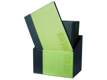 Securit Protège-menus TRENDY, A4, boîte de 20, vert