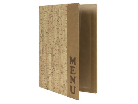 Securit Protège-menus DESIGN CORK, A4, boîte de 10