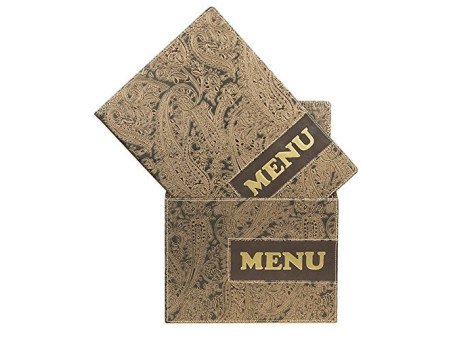 Securit Protège-menus DESIGN PAISLEY, A4, boîte de 10