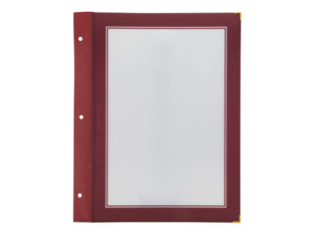 Securit Inserts pour protège-menus WOOD, bordeaux