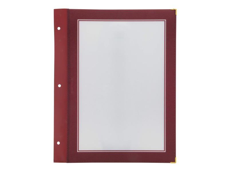 Securit Inserts pour protège-menus WOOD, bordeaux