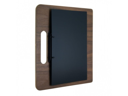 Securit Porte-menu classeur CHOPPING BOARD, en noyer