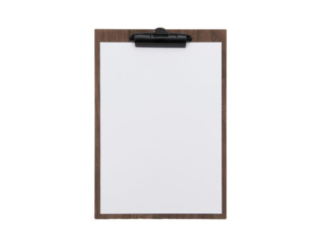 Securit Porte-menu à pince WALNUT, A4, en noyer