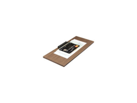 Securit Planchette avec pince WALNUT, en noyer