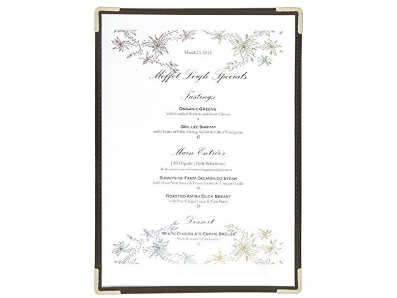 Securit Porte-menu CRYSTAL, A4, pour 2 feuilles