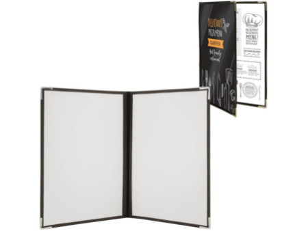 Securit Porte-menu CRYSTAL, A4, pour 4 feuilles