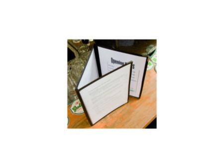 Securit Porte-menu CRYSTAL, A4, pour 6 feuilles