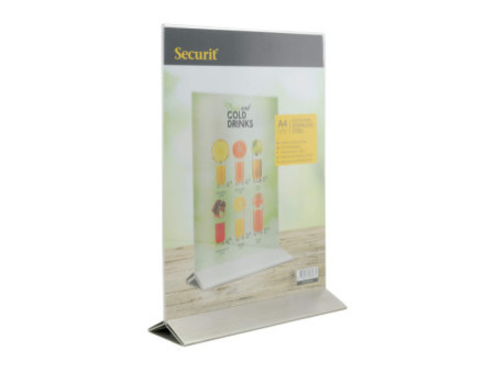 Securit Porte-visuel POSTER FRAMES, A4, socle métal