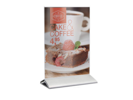 Securit Porte-visuel POSTER FRAMES, A5, socle métal