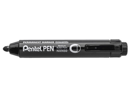 Pentel Marqueur permanent NXN50 rétractable, noir