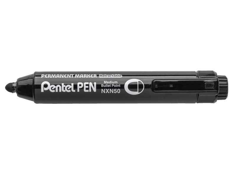 Pentel Marqueur permanent NXN50 rétractable, noir