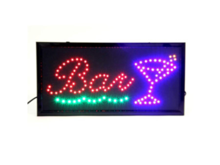 Securit Panneau publicitaire à LED 'BAR', 4 couleurs vives