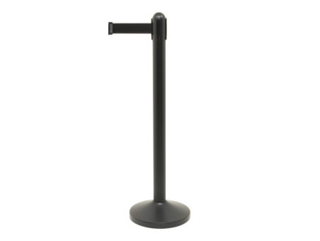 Securit Barrière de guidage RETRACTABLE - pied, noir
