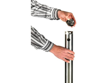 Securit Système cendrier au sol SMOKER POLE - socle, argent