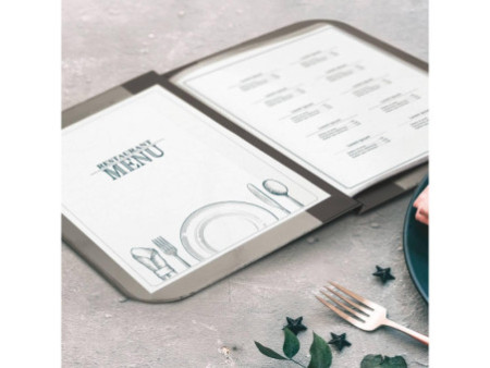 Securit Protège-menus ESSENTIAL, A5, noir