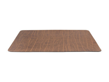 Securit Set de table 'RUGA', en cuir véritable, marron