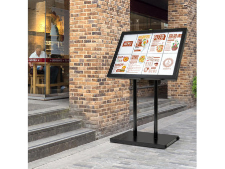 Securit Poteau, pour vitrine d'affichage Black Star XXL,noir