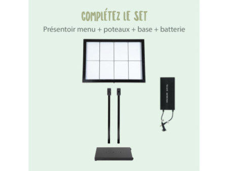 Securit Socle pour vitrine d'affichage Black Star XXL, noir